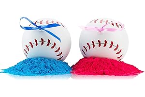 HENGULUS UP Shop Gender Reveal Baseball with Pink and Blue Powder