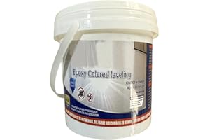 Self Leveling Epoxy Floor Coating - Coloured Sand High Gloss Marble Effect - Water Based Non Slip Paint For Concrete Tile Woo