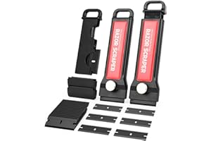 EHDIS 2PCS Plastic Razor Blade Scraper with 20pcs Plastic Blades for Adhesive, Gasket Labels, Decal and Sticker Remover from 