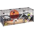 Ferplast - Large Hamster Cage - Mouse Cage & Hamster House - Metal Mesh - with Accessories - Modular - Multipla Hamster, 107,5 x 37,5 x h 42 CM