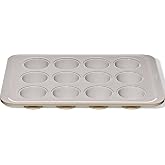 OXO Good Grips Non-Stick Pro Ceramic Coated Metal Bakeware, 12-Cup Muffin | Baking Essentials, Baking Sheet, Ideal for Muffin