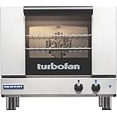 Moffat E22M3 24" Turbofan Half-Size Manual/Electric Countertop Convection Oven With Porcelain Oven Chamber, 110-120V