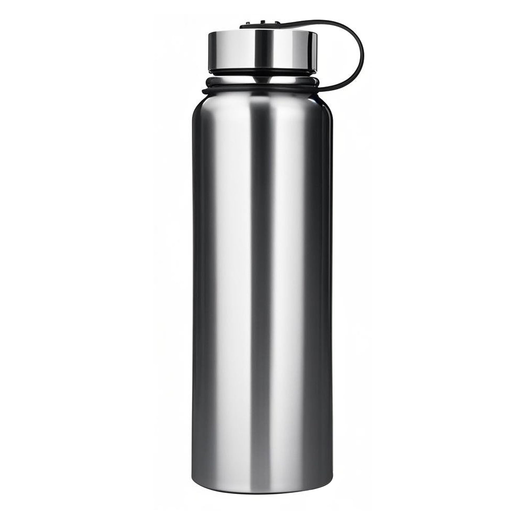 YYW Vacuum Insulated Stainless Steel Flask 1.5L Vacuum Insulated Leak Proof Double Wall Sports Water Bottle (Silver)