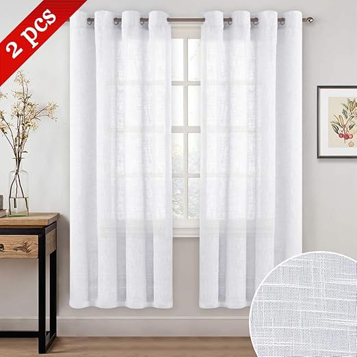 Amazon Com Nicetown Sheer Curtain Set For Dining Room 72 Inches