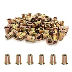 200PCS Rivet Nuts, 8-32UNC Steel UNC Rivet Nut