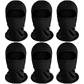 6Pcs Black Ski Mask Pack Set, Ski Masks for Men, Balaclava Face Mask Men, Skiing, and Outdoor Activities