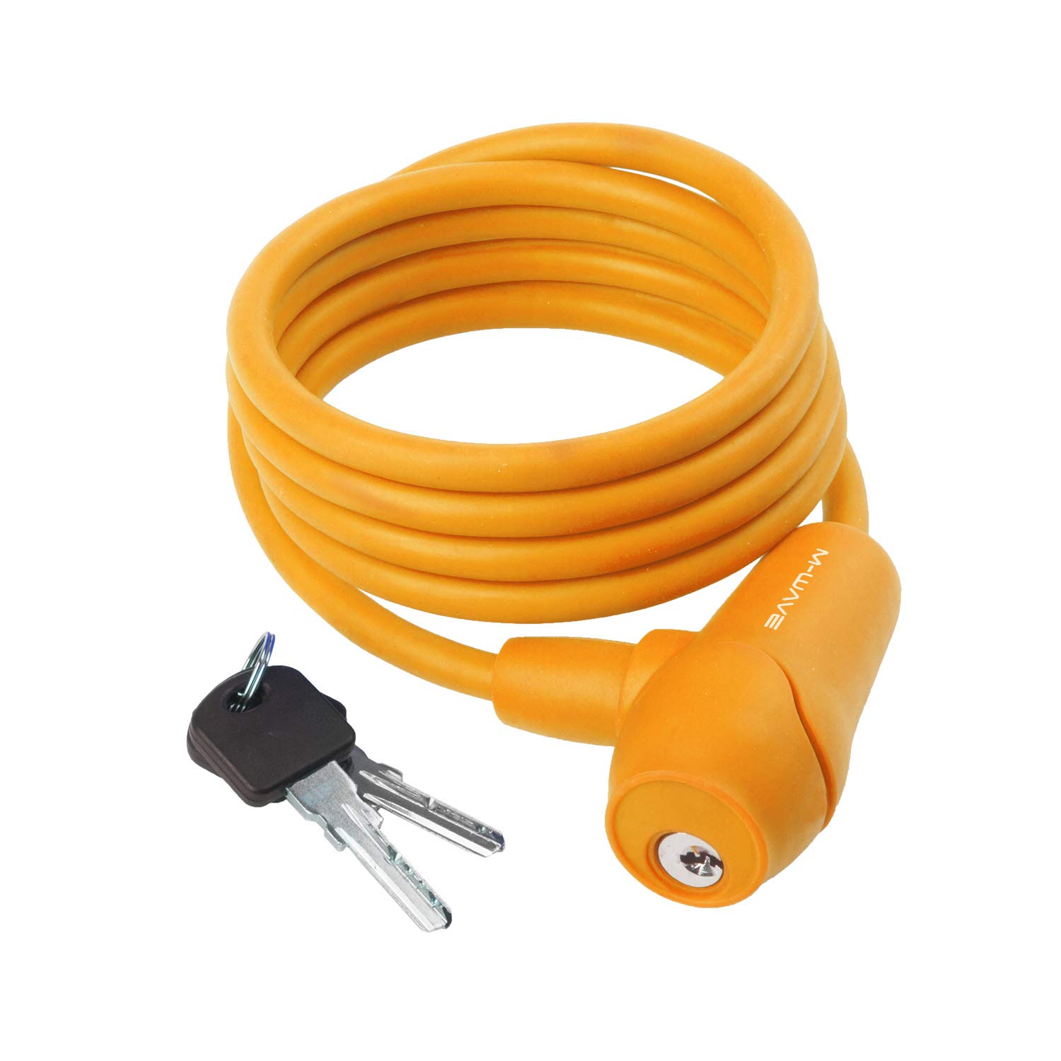 M-Wave Unisex Adult S 8.15 S Spiral Cable Lock - orange,