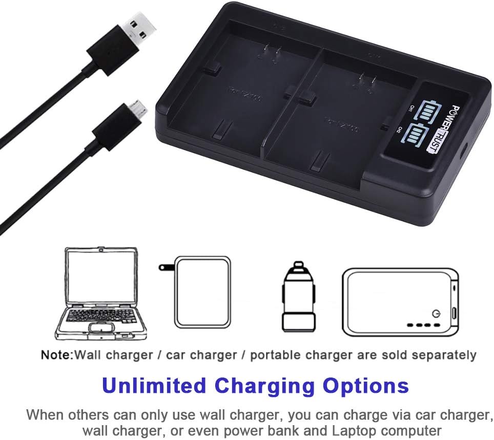 PowerTrust 2x 1500mAh EN-EL14 EN-EL14A Battery and LED Dual Charger for Nikon D5600,D3100, D3200, D3300, D3400, D3500,D5100 - Image 5