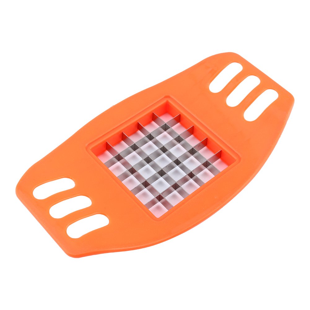 Stainless Steel Potato Chip Slicer, 1PCS Vegetable Fruit Slicer Chopper, French Fry Potato Chip Cutter, Easy to Clean, Kitchen Gadgets for Fruits Potato Vegetables Onion