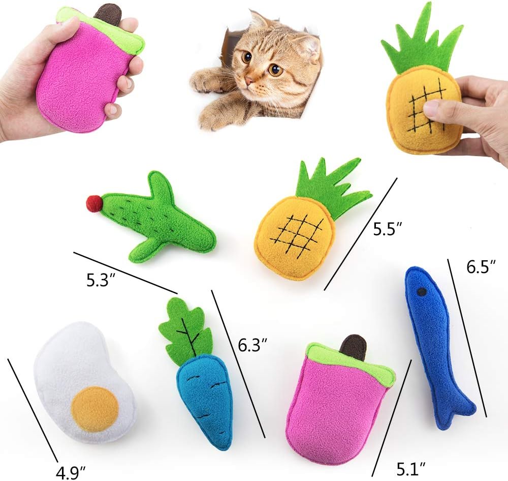 AWOOF Catnip Toys for Indoor Cats, Natural Catnip Kitten Toys Cat Toys Set : Pet Supplies
