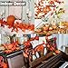 10 Pack Thanksgiving Decor Fall Garland Total 80 FT Artificial Silk Maple Leafed Garland Leafed Ivy Vines Hanging Halloween Garland Autumn Decorations for Indoor Outdoor Wedding Garden Party Table