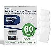 60-Pack Premium Disposable Replacement CPAP Filters Compatible with AirSense 10, AirCurve 10, S9, AirStart & Universal Fit, Ultra Fine High Filtration, Smooth Airflow, Home, Travel & Daily Essentials