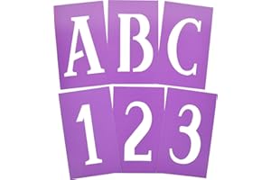 Hillman 840246 Decorative Stencils Serif 6-Inch