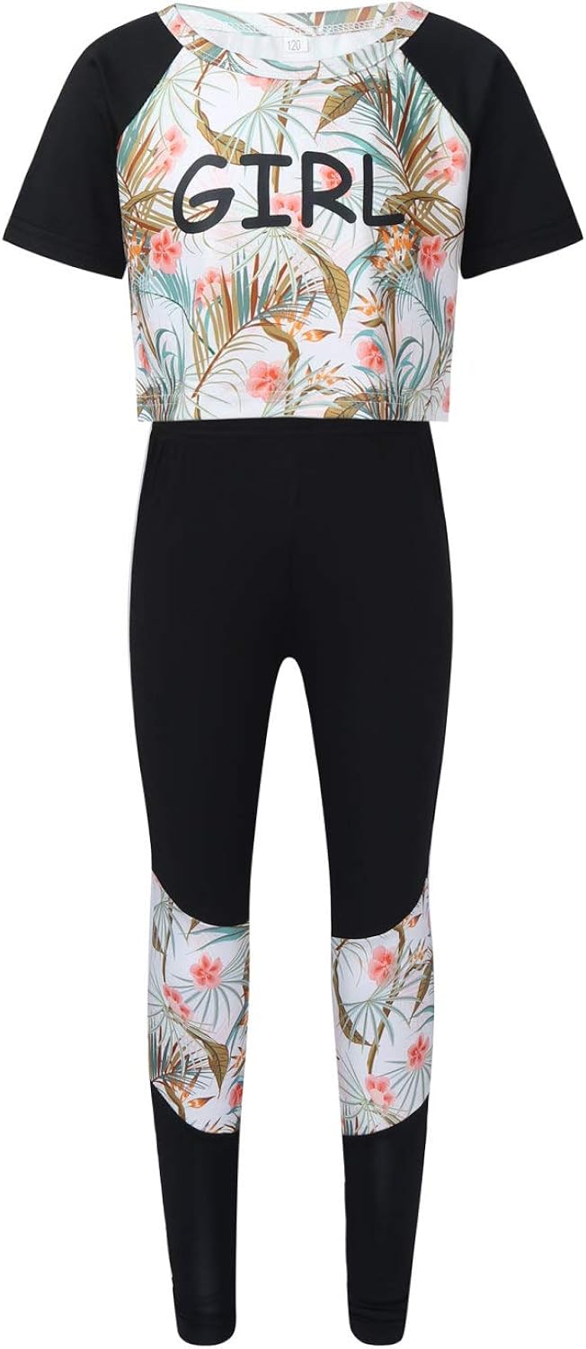 Generisch Trainingsanzug Kinder Mädchen Jogginganzug Set
