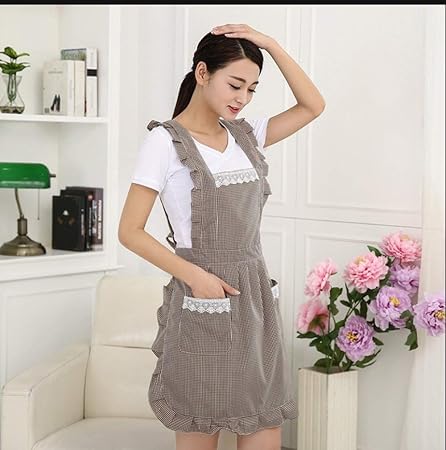 Weilive Tablier De Cuisine Sheng 2 Grandes Poches Imprimees Pour Femme Amazon Fr Cuisine Maison