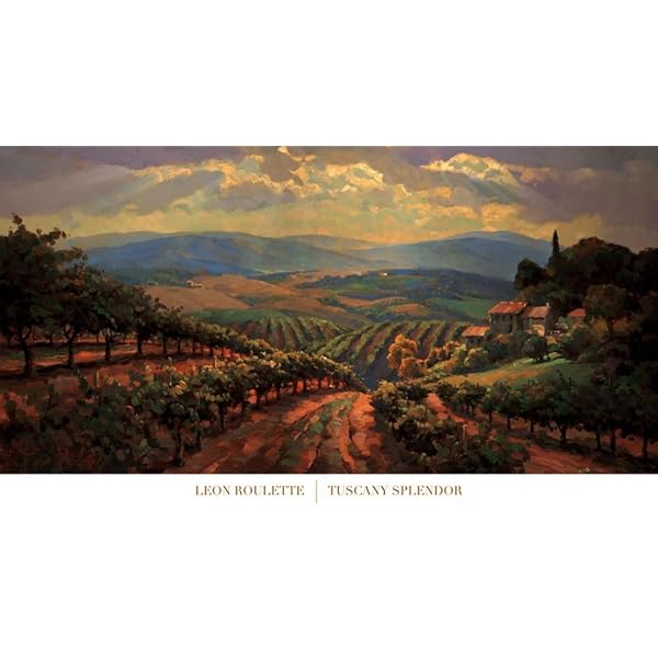 Tuscany Splendor Art Print by Leon Roulette 36 x 20in