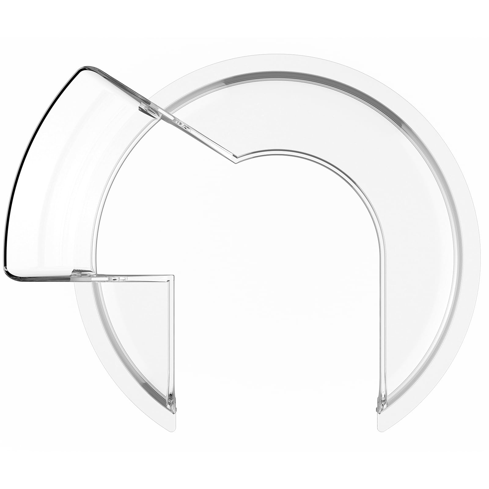 Pouring Shield for KitchenAid 4.5-5QT Mixer Bowl(Stainless Steel, Glass, Ceramic) - Secure Fit Splash Guard for KitchenAid Tilt-Head Stand Mixers and Dishwasher Safe