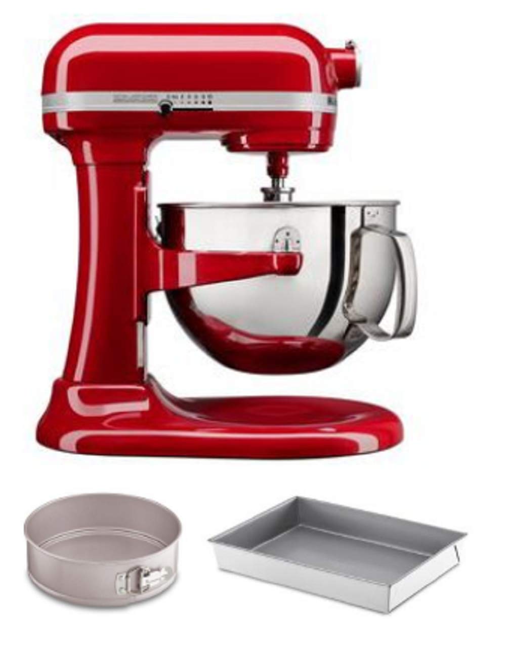 Onnumaracafe Com Bakeware Kitchen Dining Empire Red Kitchenaid Kl26m1xcmer Kitchenaid Professional 6 Quart Bowl Lift Stand Mixer With 2 Piece Bakeware Set