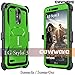 LG Stylo 3 / LG Stylo 3 Plus Case, COVRWARE [Aegis Series] w/ Built-in [Screen Protector] Heavy Duty Full-Body Rugged Holster Armor Case [Belt Swivel Clip][Kickstand] For LG Stylo 3 / LS777, Green