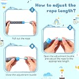 Flintronic Skipping Ropes for Children 2 Pack Adjustable 260 cm Blue Pink view 4