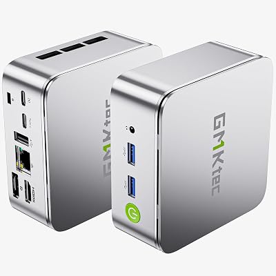 GMKtec Mini PC Ryzen 5 3500U (Beats N150/N97), 16GB RAM 512 SSD, 2.5GbE LAN Desktop Computer Office Home Business HTPC Proxmox, Triple 4K Display, HDMI 2.1, WiFi, BT, USB-C, DP