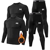 MEETYOO mens Men's Thermal Underwear Set Sport Long Johns Base Layer
