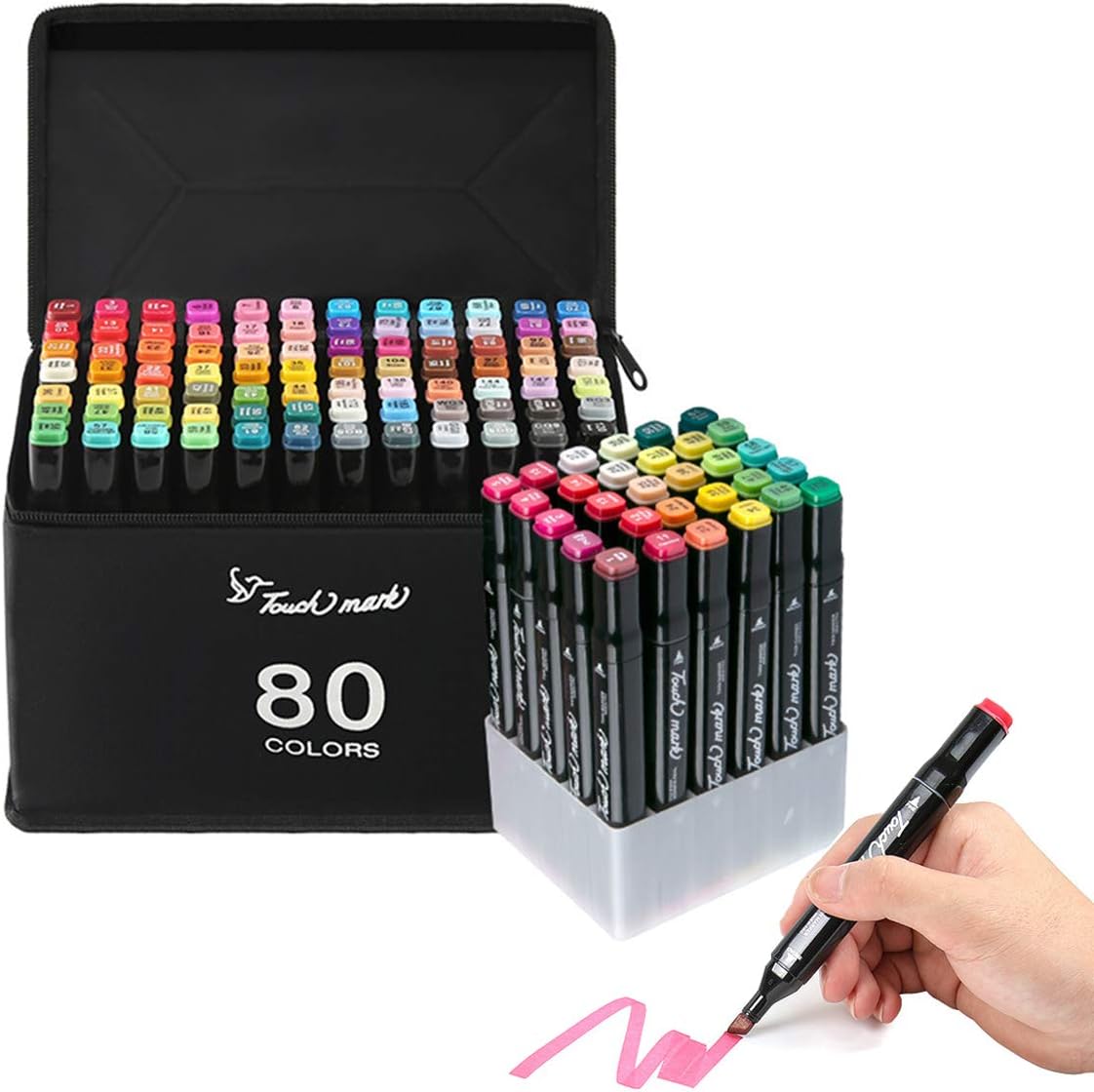 Drawing & Lettering Supplies 40 Color Dual Tips Permanent Marker Pens