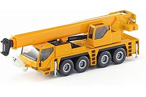 Siku 2110, Mobile Crane Truck, 1:55, Metal/Plastic, Yellow, Telescopic Extension arm