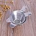 ICYANG Fine Mesh Tea Strainer, 2pcs Different Size Stainless Steel Coffee Tea Infuser for Loose Tea Leaf Filter with Handle