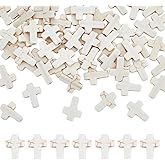 UNICRAFTALE About 60Pcs Cross Beads Synthetic Turquoise Beads Mini Beige Stone Beads Bulk Crucifix Beads Easter Holiday Beads for Jewelry Making Beading Bracelet Supplies Hole 1mm