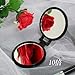 ヤマムラ Yamamura YL-10 Double Sided Compact Mirror with 10x Magnification, Black, Mirror/Flat Φ3.0 inches (77 mm)