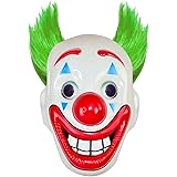Movie 2019 Joker Mask Arthur Fleck Halloween Clown Cosplay Costume Props (White)