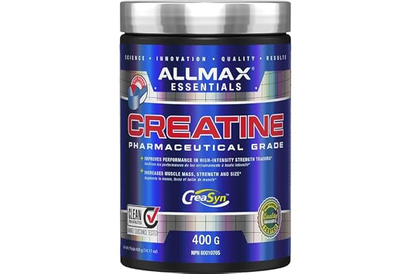 ALLMAX Creatine Monohydrate Powder, Micronized, Unflavored, 400 g