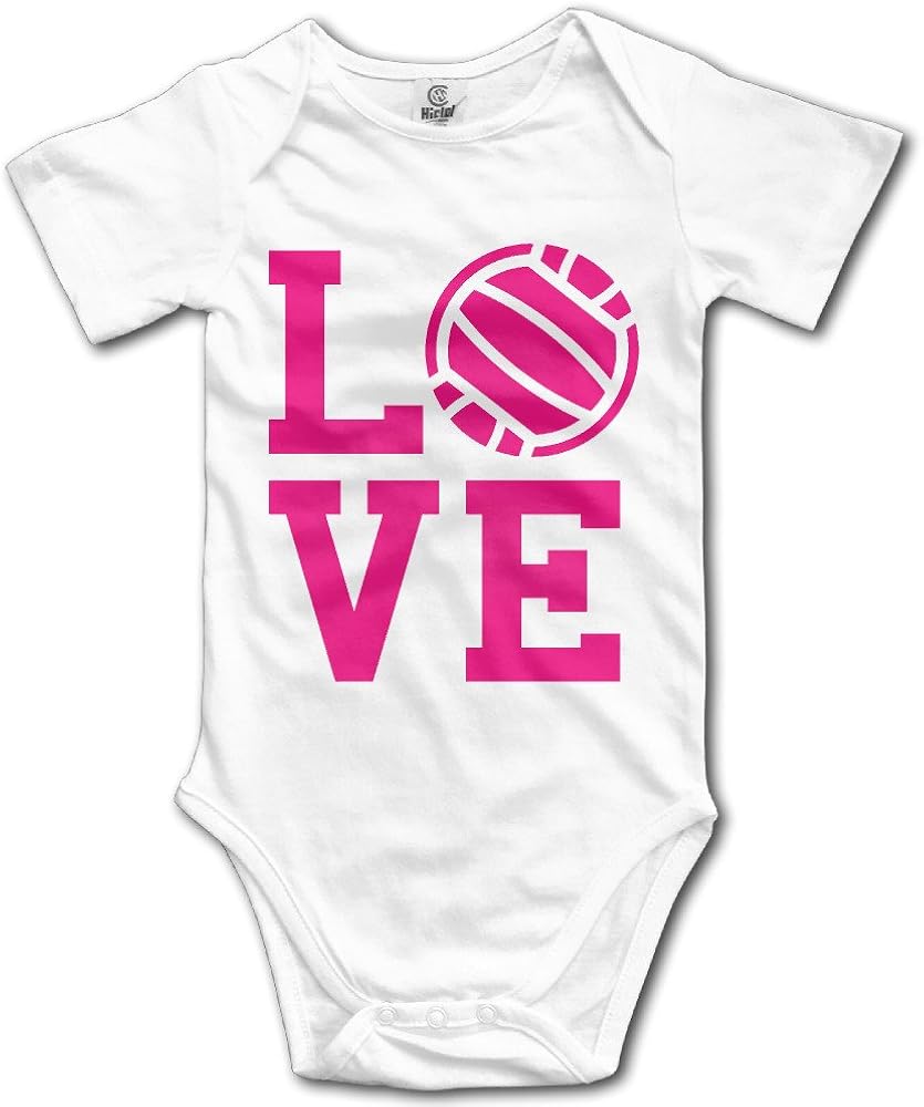Love Volleyball.png Baby Onesie Exclusive Round Neck Newborn Clothes