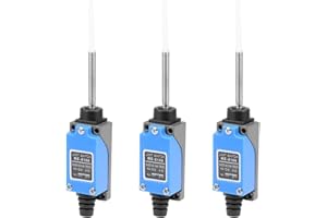 uxcell ME-8166 Flexible Coil Spring Momentary Limit Switch 1NC+1NO 3Pcs for CNC Mill 3D Printer Door Switch
