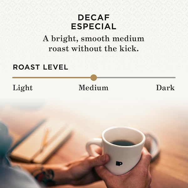 PEET’S COFFEE, MEDIUM ROAST DECAF KEURIG K-CUP PODS, DECAFFEINATED ARABICA COFFEE – DECAF ESPECIAL 10 COUNT (1 BOX OF 10 PODS)