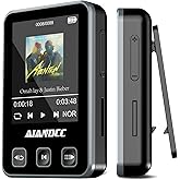 Mp3 Player with Bluetooth 5.3, HiFi Music Player with Sports Clip and Armband, 1.77-inch TFT Color Screen, 32GB mp3 Player for Kids Adults, Earphones Included, TF Card can be Inserted