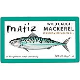 Matiz Mackerel in Extra Virgin Olive Oil | 3 Ounces | Spanish Natural Artisan Wild Caught Fish (5 Pack)