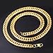 U7 Men Hip Hop Chunky Chain Stainless Steel/Black Gum/18K Gold Plated Jewelry Necklace ,6mm-12mm Wide,22-30