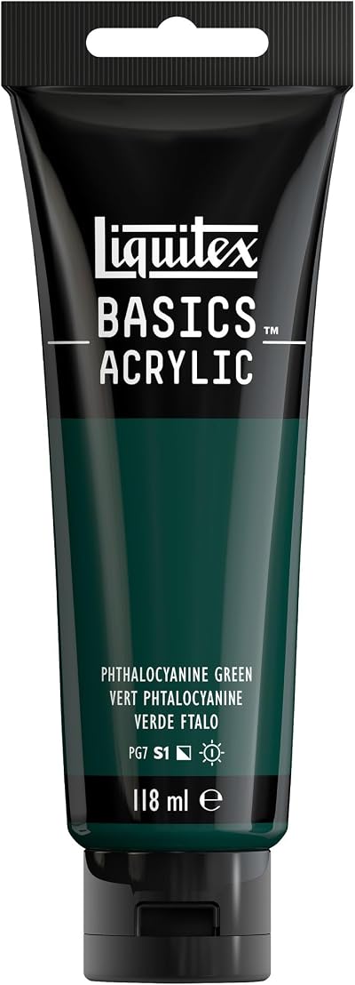 Liquitex Basics Acrylic Paint Phthalocyanine Green 118 ml Tube