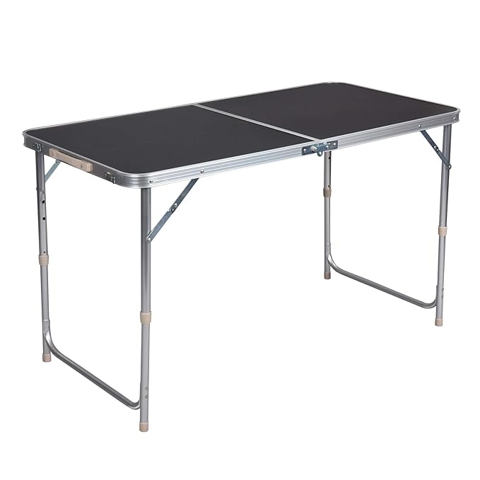 WOLTU® Campingtisch Klapptisch Gartentisch Arbeitstisch Balkontisch höhenverstellbar Aluminium MDF