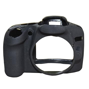 Seguro silicona cámara caso de goma bolsa de cuerpo piel funda ...