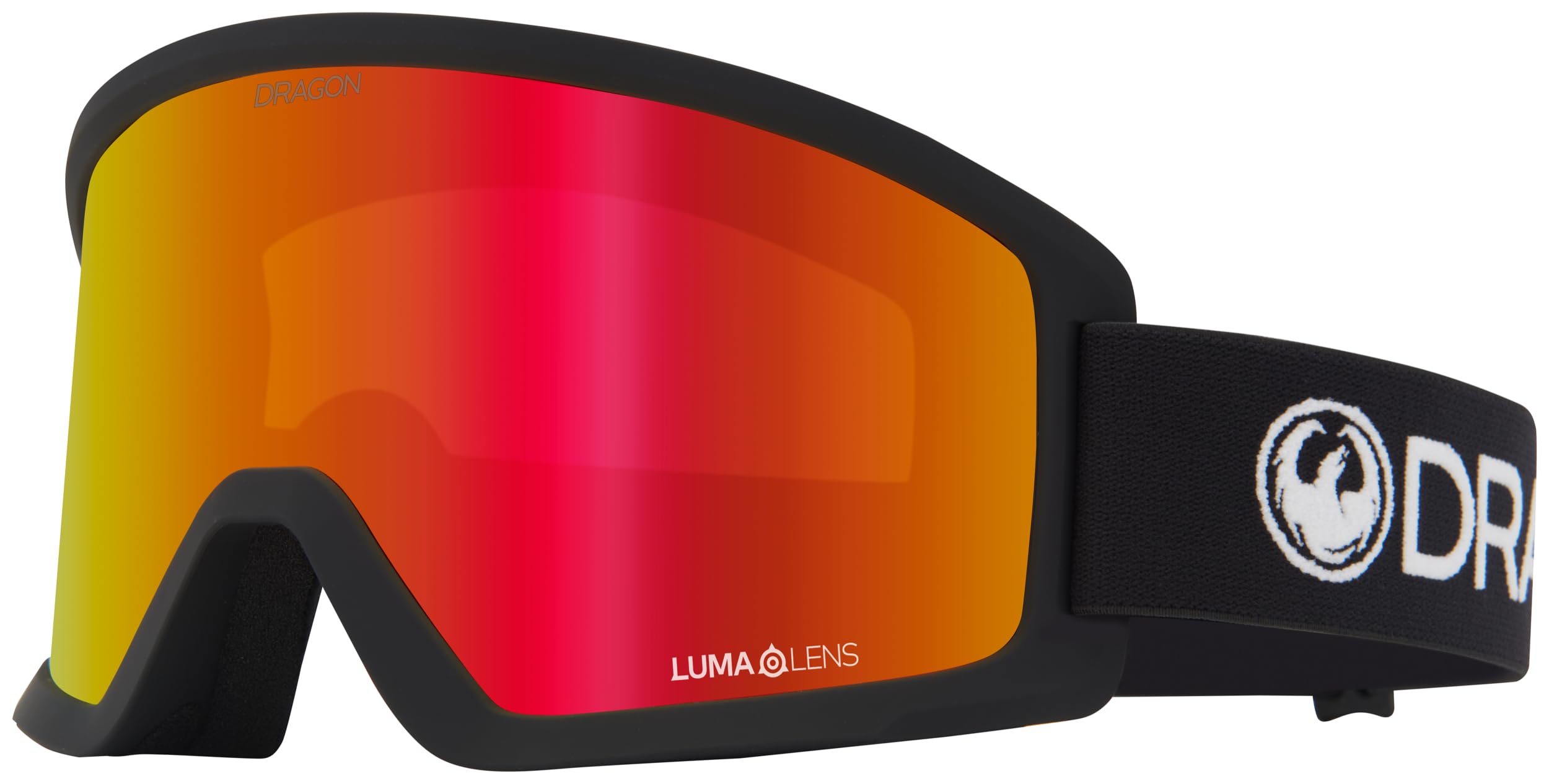 Dragon Unisex Adult Prescription Frames DX3 L OTG - Black/Llredion with Lumalens Red Ion Lens