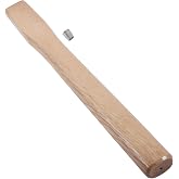 FOCMKEAS Premium Oak Hammer Handle Replacement 35cm Long, Square | Wood Tool Handle, Square Head Hammer Handles with a Steel Wedges Suitable for Small Hammers or Axes with 32&times;14mm Tenons