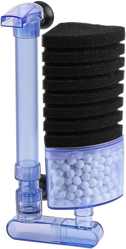 FREESOO Aquarium Filter Air Pump Driven Biochemical Upgraded Double Sponge Horizontal Vertical Single Sponge for Aquarium Fish Tank