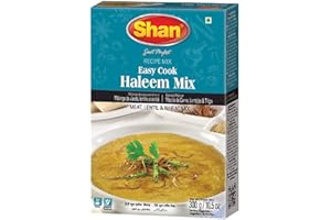 Shan Easy Cook Haleem Recipe Mix – 10.5 oz (300g) Spice Powder for Traditional Meat & Lentil Curry, Perfect for Halal Meat, Vegan Curry& Daal – Authentic Indian Spices & Seasonings