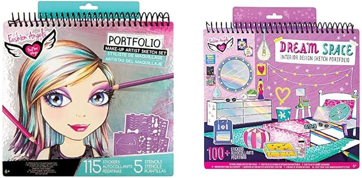Amazon.com: Fashion Angels Make-up & Hair Design Sketch Portfolio