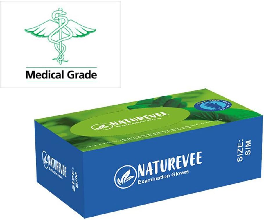 Naturevee 100Count Small/Medium Nitrile, Exam Gloves
