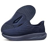 Mens Slip in Free up Hands Sock Shoes, Slip on Lightweight Walking Casual Loafers, Comfortable Breathable Shoes for Men
