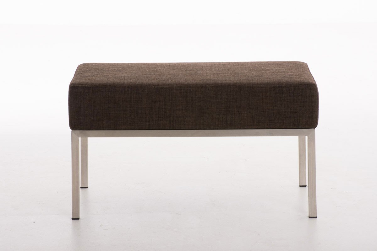 Clp Banc 2 Places Lamega Avec Revetement En Tissu Rembourrage De 15 Cm Sans Dossier Au Design Moderne Bureau Ou Salon Bleu Banquette Avec Support En Acier Inoxydable Ideale Pour Cuisine Ameublement